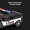 372PCS Police Car Model Building Blocks 1:24 SWAT Car Model Desktop Ornaments Collection Display Toys For Kids Holiday Gifts