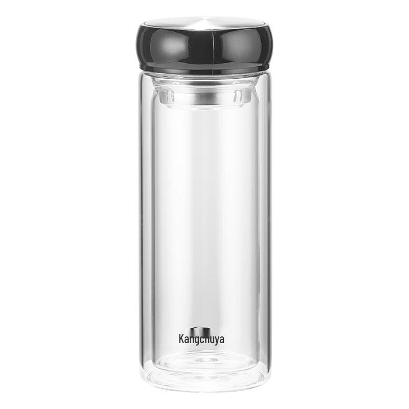 KANGCHUYA Double Wall Glass Tea Infuser Bottle
