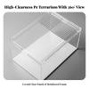 Transparent Reptile Terrarium | Ventilated Top Panel, Enclosure, for