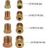 MuHize Upgraded Brake Line Tubing Kit - 25 Ft. Of 3/16 Copper Coated Flexible Tube, Roll 25 Ft 3/16" (Includes 16 Fittings)