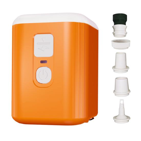 Outdoor Mini Air Pump with LED Light 6 Nozzles Portable USB Inflatables Ring Pool Float Air Mattress Bed Portable
