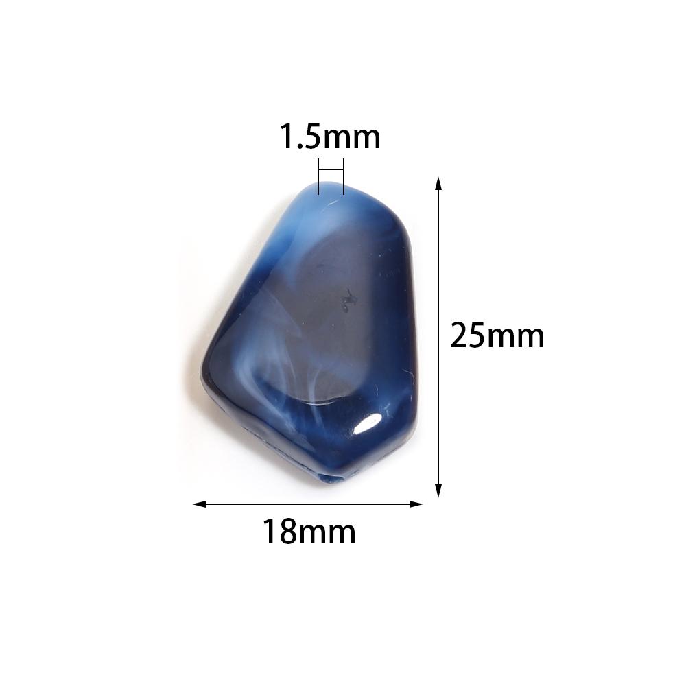 20pcs 25x18mm Irregular Acrylic Beads Colorful Cloud Loose Spacer Beads For DIY Jewelry Making Bracelets Necklace Accessories