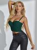 Rose Beauty A Faux Pearl Beaded Bustier Corset Cami Top