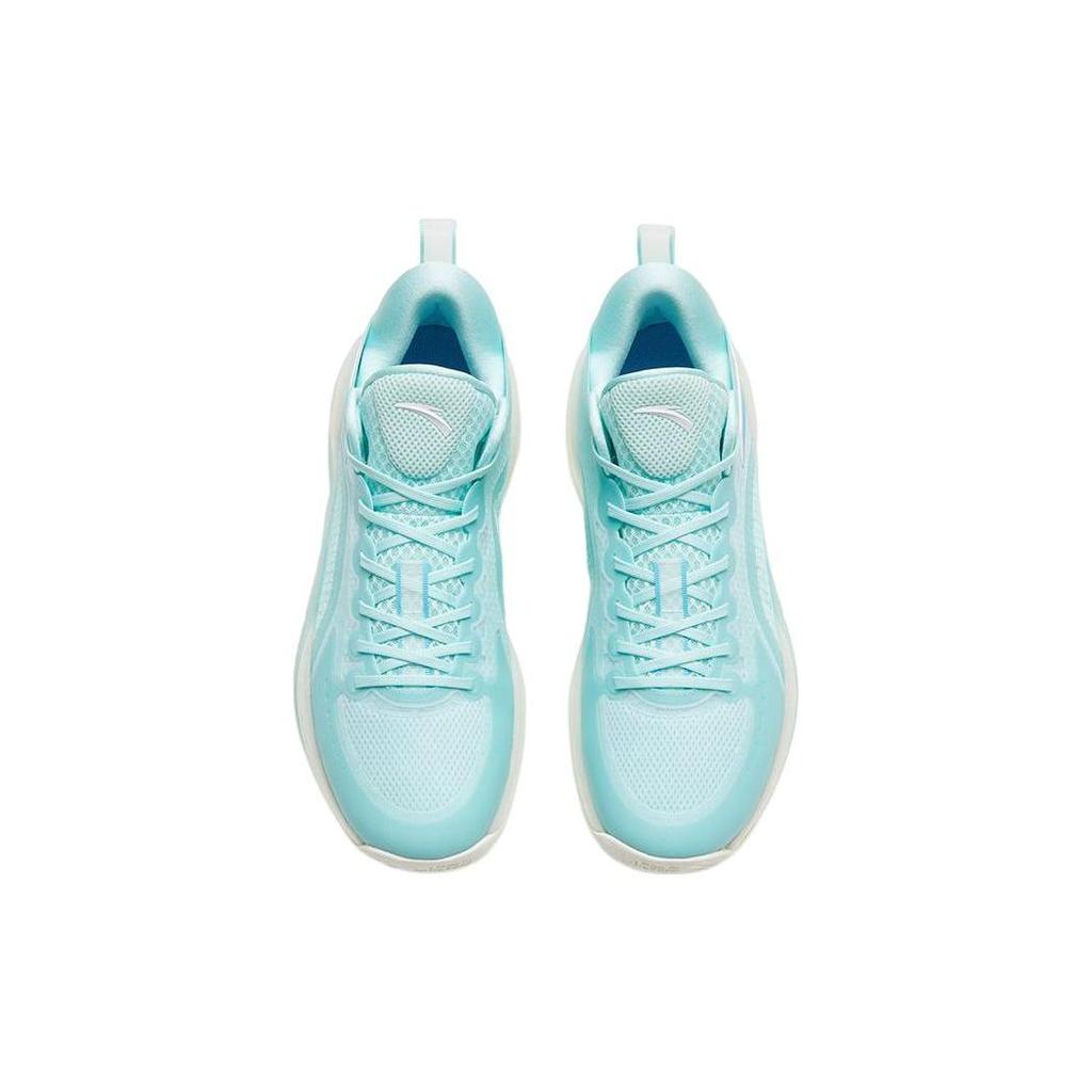 Anta Cement Bubbles 3 Fabric Slip Resistant Abrasion Resistant Low top Basketball Shoes Men's Ice Refreshing Blue 112321604-2