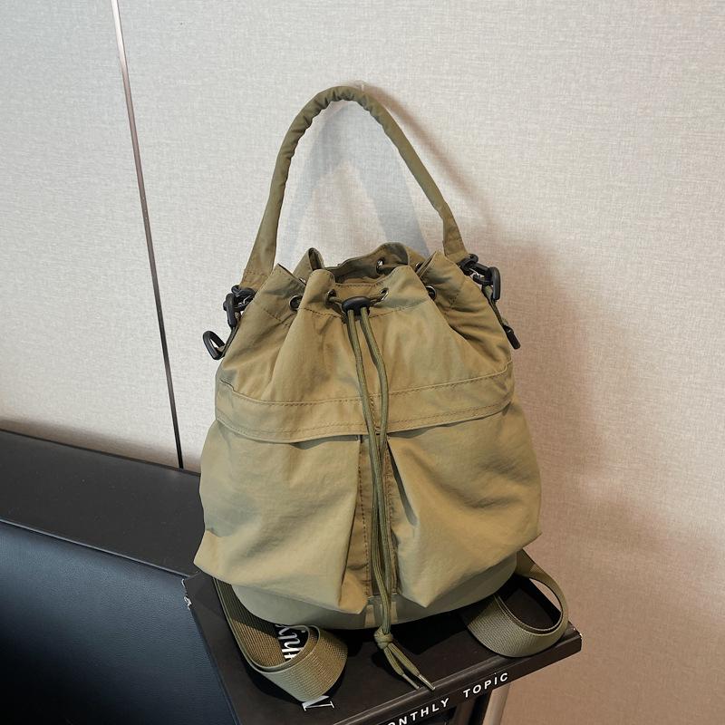 Slack bag women's new versatile shoulder messenger bag popular portable bucket bag backpack