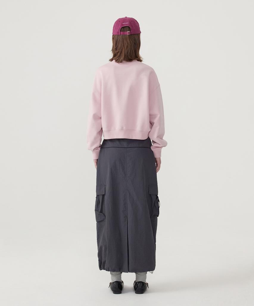 Covernat Woman String Cargo Skirt Charcoal