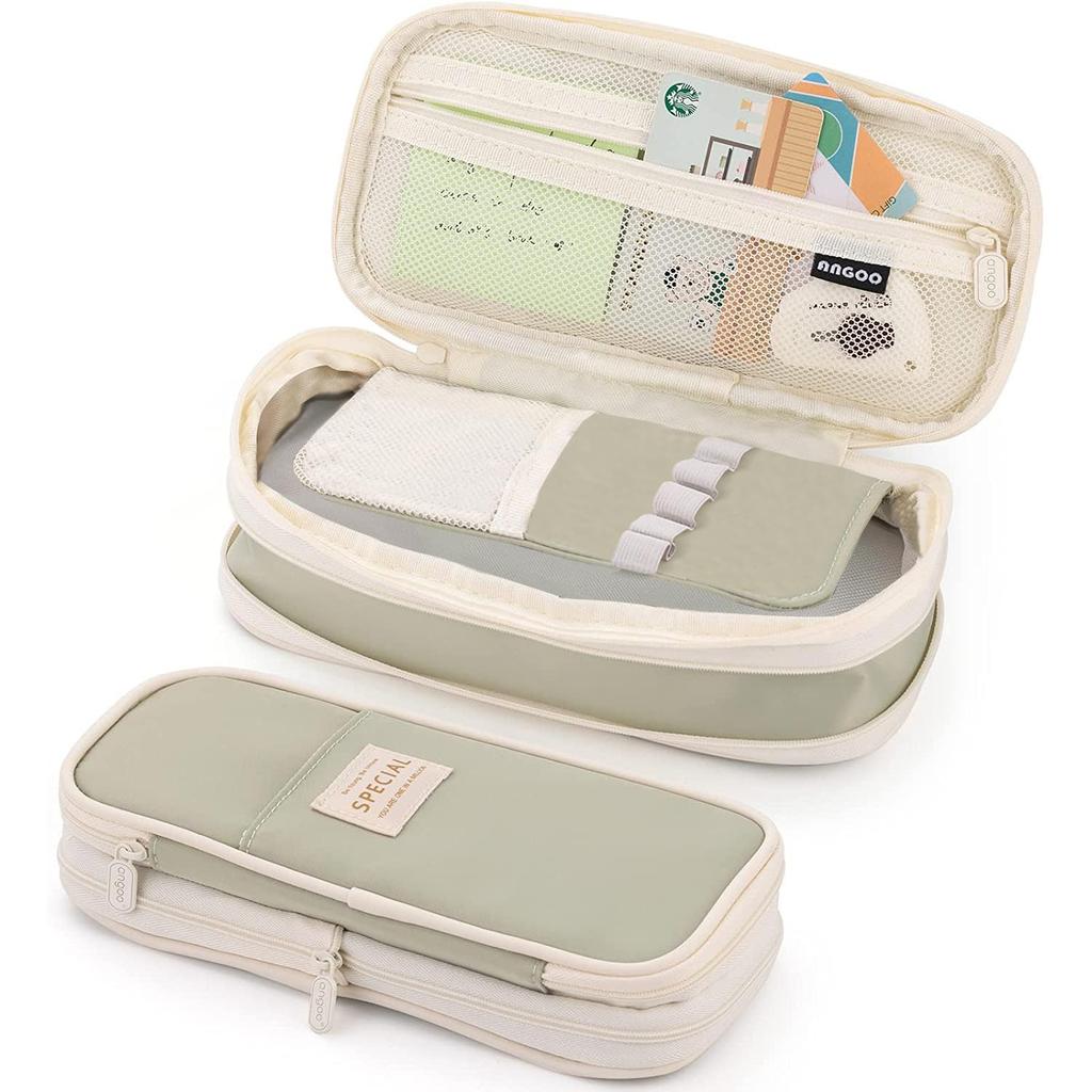 FAISHILAN Large Capacity Pencil Case with Multifunctional Tool Pencil Suitable for Junior High and College Boys and Office and Working Canvas Pencil