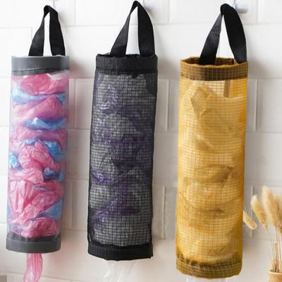 Wall-Mounted Kitchen Garbage Bag Storage with Drawstring
