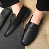 Flat Slip-on Round Toe Male Casual Shoe Elegant Low Price Designer Sale Classic Original Adults Fashion 2025 Men's Leather Shoes