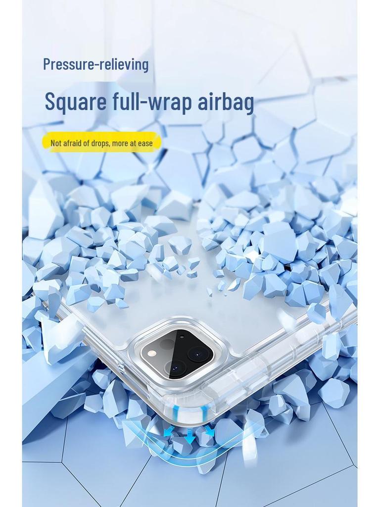 2023 iPad Air 4 Pro 11 Case with Pen Slot, 9.7-10.4 Inch High-Transparency Acrylic Trifold for Huawei