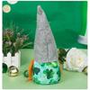 St. Patrick's Day Gnome Decoration  Green Clover Spring Plush Doll Handmade Swedish Gnome Elf Dwarf Cute Bunny Shape Doll Home Decoration Ornaments F