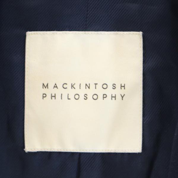 MACKINTOSH PHILOSOPHY Sanyo Shokai Stainless collar coat 38 Navy blue Men's Used
