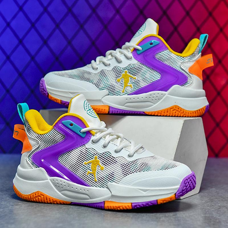 Kids' Non-slip Breathable Basketball Shoes for Spring & Autumn 2025