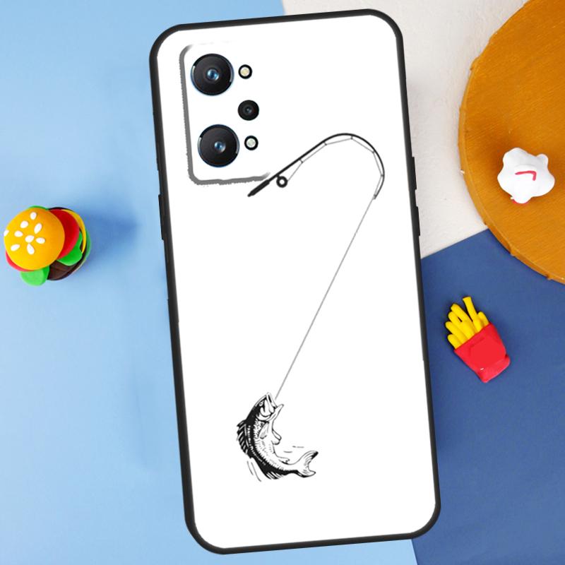 

Fish Hook Fishing For Realme C55 C67 C61 C75 C53 C51 C21Y C25S GT 6 6T 5 GT7 Pro 10 11 12 13 14 Pro Plus Case Realme 11