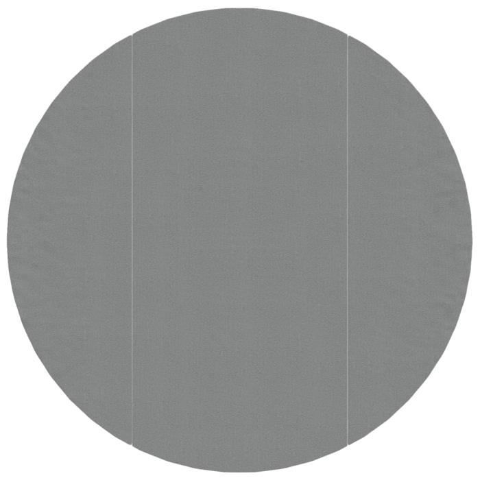 VidaXL Bâche de piscine gris clair Ø306 cm géotextile polyester 94224