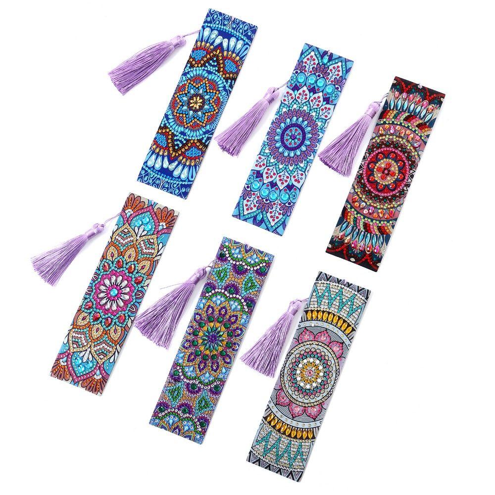 

6 шт. 5D алмазная закладка 6 шт. картина закладка ремесла закладки закладки diy живопись