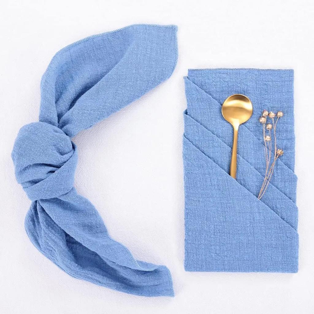 50PCS Cotton Sewing Cloth Napkins,50x50cm Durable Sage green Table Napkin, for Wedding Kitchen Party Birthday Decoration