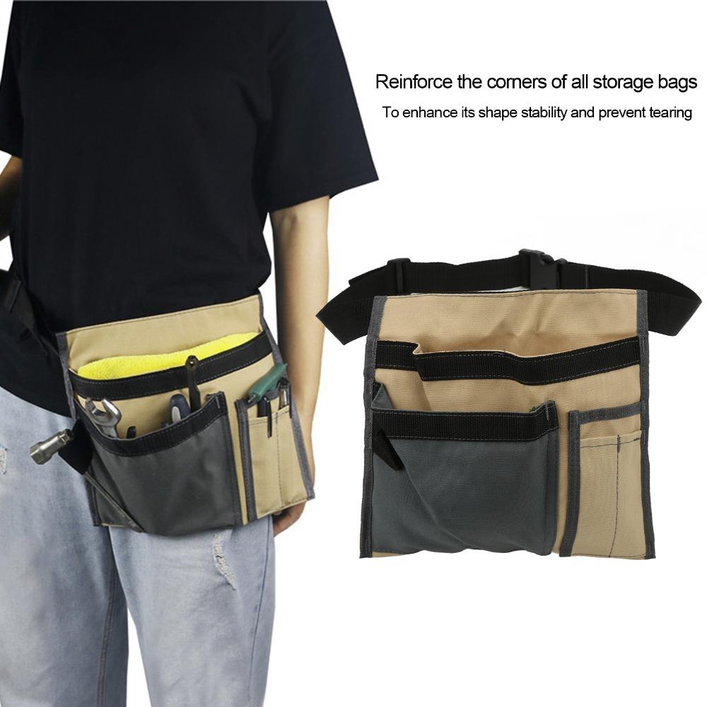 Adjustable Belt Tool Belt Bag Canvas Canvas Organizer Durable Waist Hanging Bag Gardening Work
