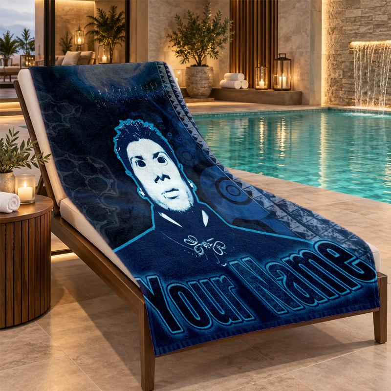 Custom Name Limp Bizkit Beach Towel Personalized Text Soft Towel Swimming Travel Bath Gift