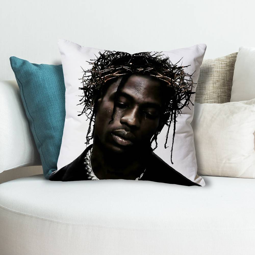 TTravis SScott Singer Pillow Cases for Bedroom Living Room Sofa Home Decor Polyester Cushion Cover with Zipper