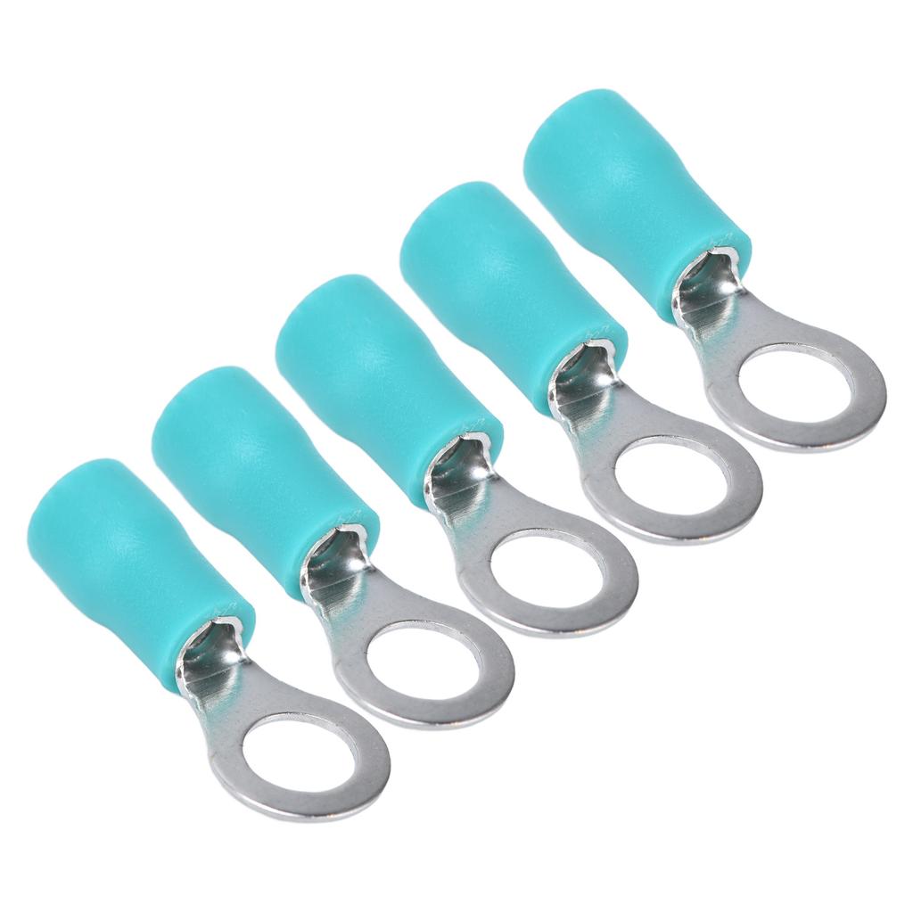 100Pcs Insulated Ring Terminals Electrical Wire Crimp Connectors Copper AWG 16?14 RV2?5