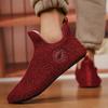 Men's Winter Shoes High Top Casual Shoes Slip On Lightweight Breathable Anti Slip Cotton Plush Shoes for Men Indoor Outdoor