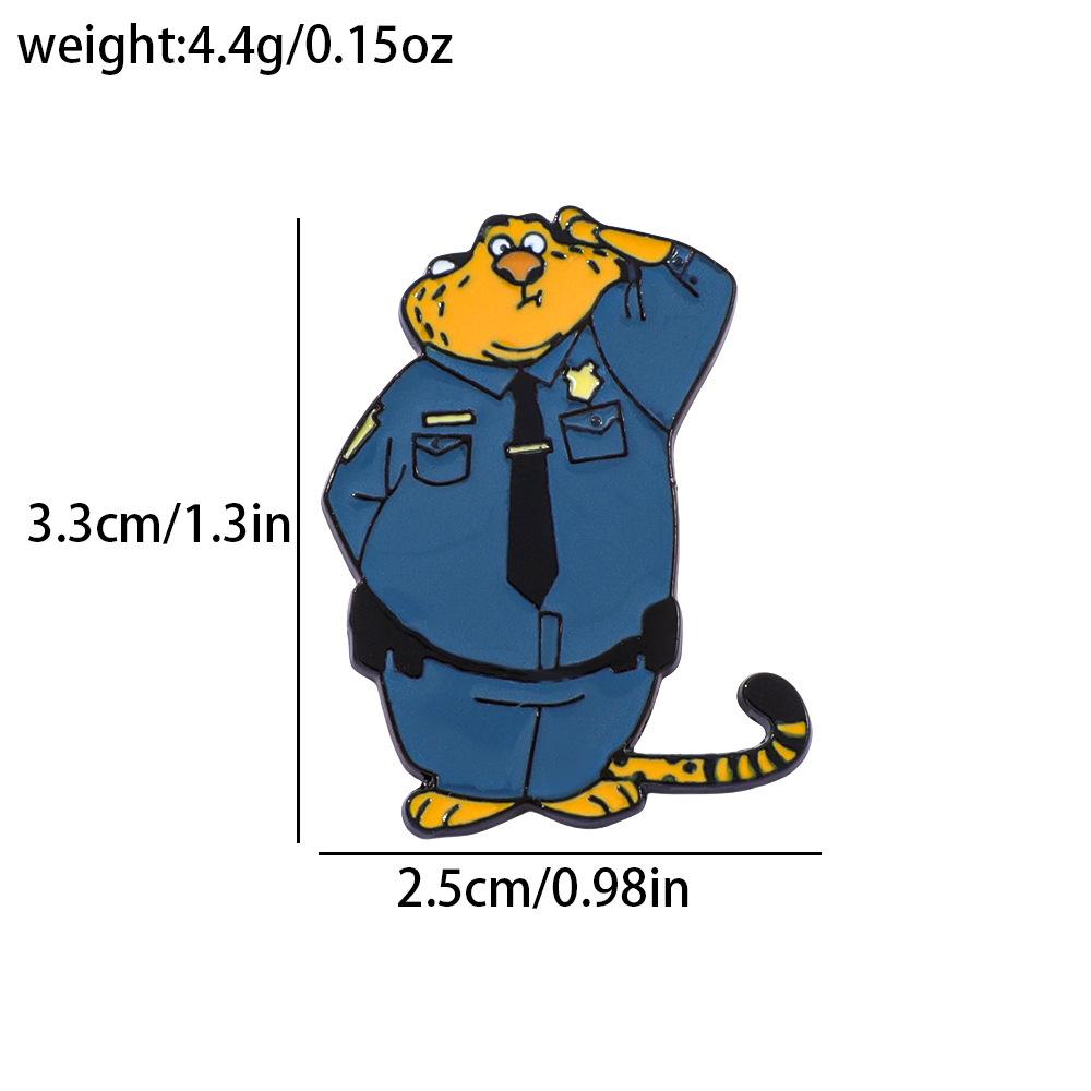 28 Spot Crazy Zootopia Metal Badge Nick Fox Judy Rabbit Alloy Enamel Brooch Hot Sale