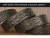 New Tiger Zodiac Automatic Buckle Men's Crocodile Pattern Cowhide Belt