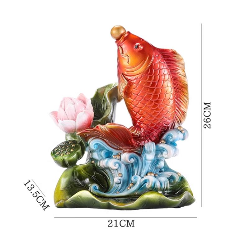 1 STÜCK Handgefertigtes chinesisches Koi Feng Shui Ornament High-End Büro Zuhause Wohnzimmer Eingang Weinschrank Dekoration
