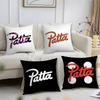 Luxurious P-Patta Pillow Case Short Plush Print Cushion Cover Square Throw Pillow Covers Sofa Home Decor