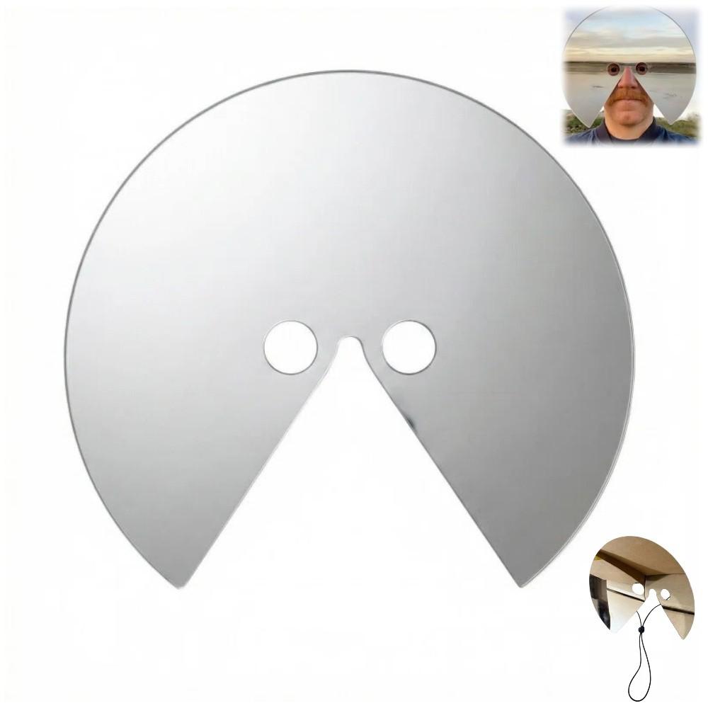 Mască Mirror Acrilică Purtabilă Mască Reflectivă Față Completă Mască Mirror Rotundă Petrecere Costum Adulți
