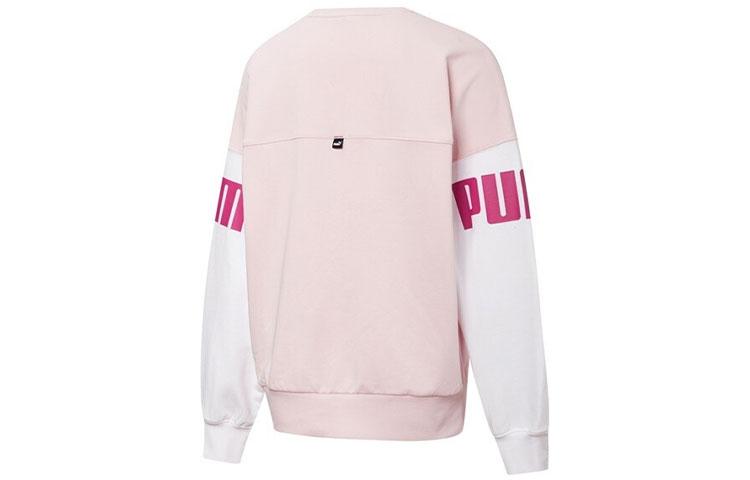 PUMA Sweatshirts Women's Pink Crew Neck Moderate Regular 535187-16