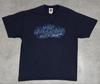 [USED] Made In USA Harley-Davidson Blue Flame Double-Sided T-Shirt