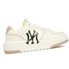 MLB Chunky Liner Slip Resistant Cushioning Abrasion Resistant Low Top Skateboard Shoes Unisex White Yellow Sneakers 3ASXCA12N-50BGS