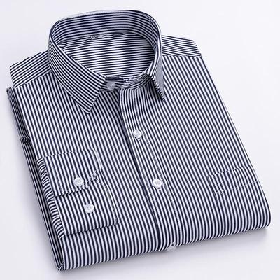 New Striped Business Men Formal Shirts Long Sleeve