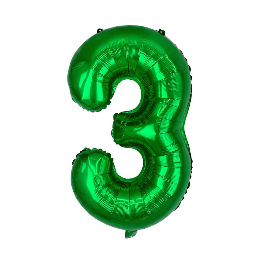32-Inch Gradient Color Aluminum Foil Number Balloons - US Version