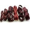 2M Genuine Leather Cord for Bracelet Jewelry Making Retro Red Brown Round Flat Cow Leather Rope String Thread 1.5 2 3 4 5 6 8 Mm