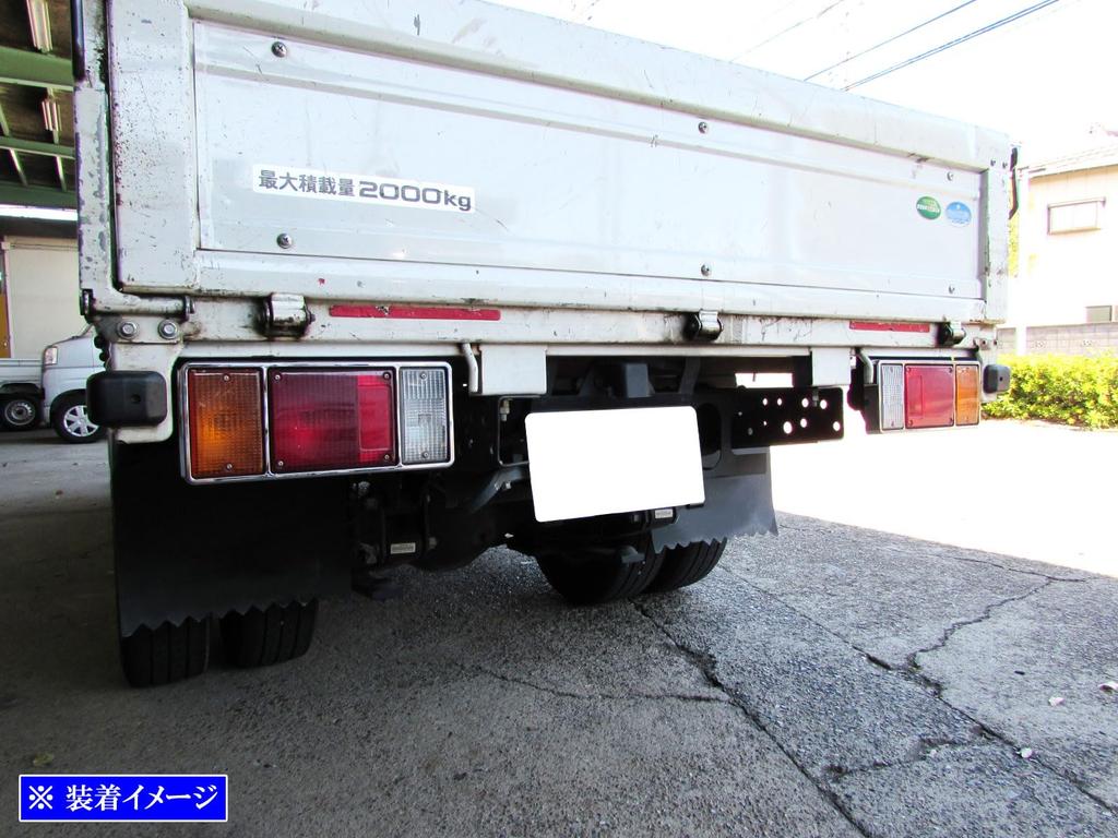 BRIGHTZ Isuzu 07 Elf Chrome Tail Light Rings Isuzu 07 [TRUCK-M-049]