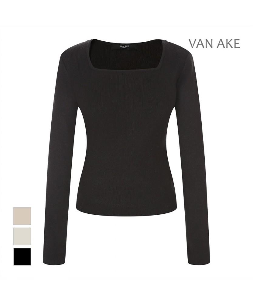VANAKE Square Neck Slim Knit_Vb4Xktqk01Z