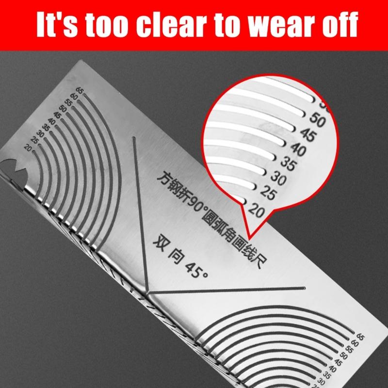 Adjustable Angles & Arcs Marking Tool Two-Purpose Metal Scriber for Metalworking Welding Engineering and Construction