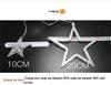 LED Star String Lights: 6 Large & 6 Small Stars for Christmas, Festival Decor, Five-Pointed Curtain Lights for Weddings & Events