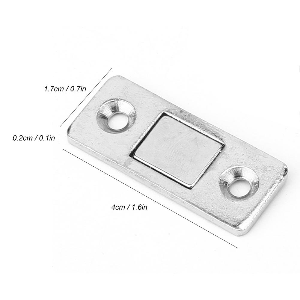 10Pcs Stainless Steel Cabinet Door Magnet Sliding Door Suction Magnetic Door Catch