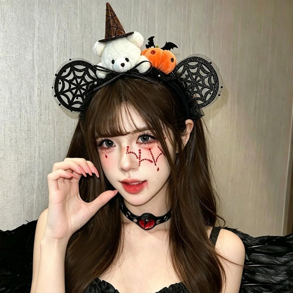 Kürbis Hexenhut Stirnband Geist Halloween Party Haarband Kegelhut Haarreif Verkleidungs Requisiten