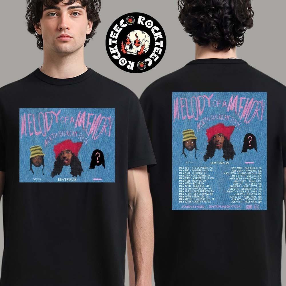 

Eem Triplin Melody Of A Memory North American Tour 2025 T-Shirt Unisex T-Shirt XXXXL