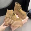 Platform Ankle Boots Women's High Heels Designer Lace Up Shoes  Fashion Winter Short Woman Boots New Trend Sport Mujer Botas