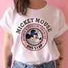 Disney Funny Mickey Tshirt Minnie Mouse Cartoon T-shirt Printing Women Tshirt Female Clothes Kawaii Summer Girls Clothing