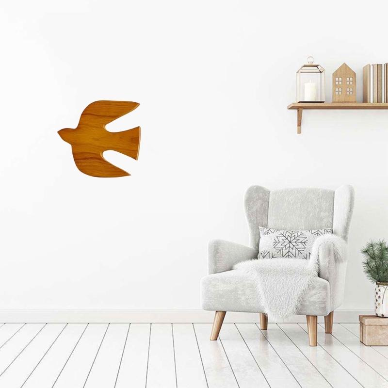 Handcrafted Wood Swallow Wall Hanging Plaque Bird Sculpture Ornament For Living Room Bedroom And Office Decoration Gift