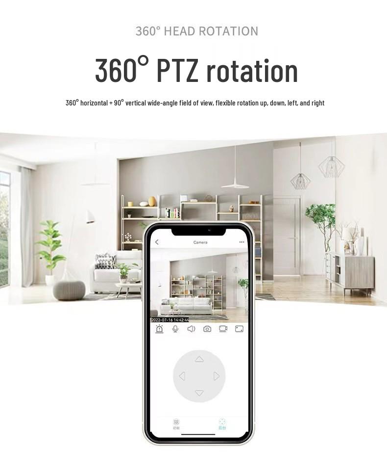 TOWELL HD Night Vision 2MP Smart Camera with Wireless Remote, Indoor/Outdoor Monitoring, Bracket Mount