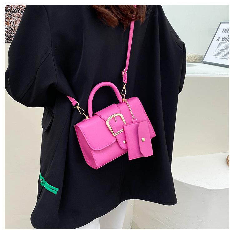 

2023 модные маленькие сумки и кошельки, дизайнерские женские сумки на плечо, повседневные сумки через плечо с клапаном и верхней ручкой розовый