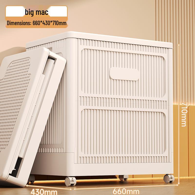 Large Capacity Foldable Clothing Organizer with Wheels